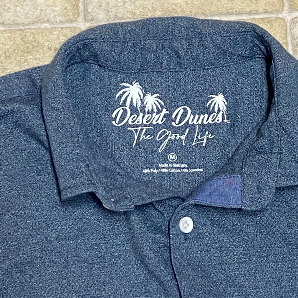 Desert Dunes The Good Life Men's Classic Blue Button Down Shirt Size M